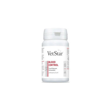 VetStar Blood Control, supliment cu vitamina K1 si C, 30 comprimate